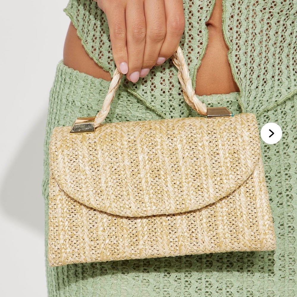 NWT Fashion Nova Sandy Bum Crossbody Handbag - Natural